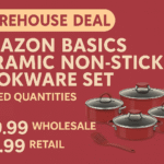 Amazon Basics Ceramic Non-Stick Cookware Set – 12 Pieces Product Overview